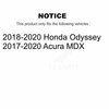 Ameribrakes Rear Ceramic Disc Brake Pads For Honda Odyssey Acura MDX NWF-PTC1954